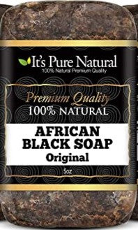 It's Pure Natural: Black Soap Original: 5oz