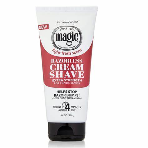 SoftSheen-Carson: Magic Razorless Cream Shave Xtra Strength: 6oz