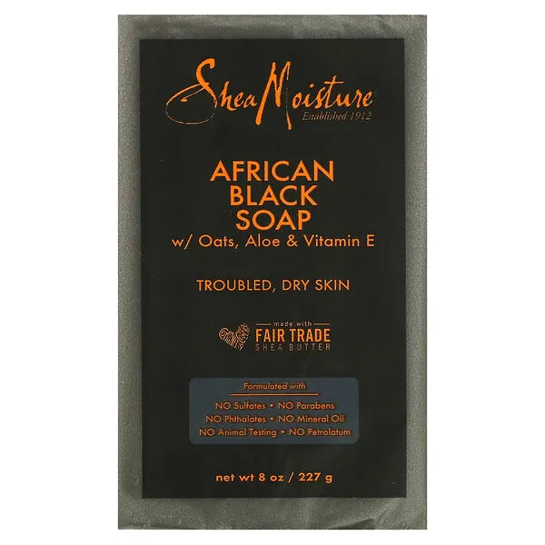 Shea Moisture: African Black Soap: 8oz