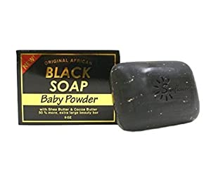 Original African: Black Soap Baby Powder: 5oz