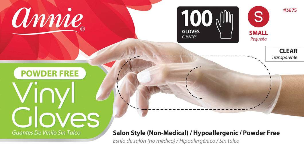 Annie Vinyl Gloves Powder Free 100ct